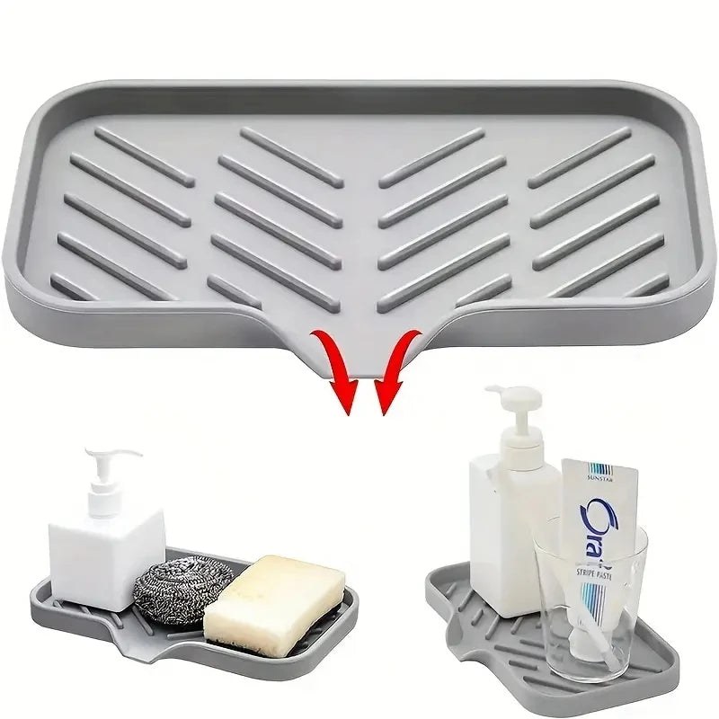 Multi-Purpose Silicone Tray with Drain